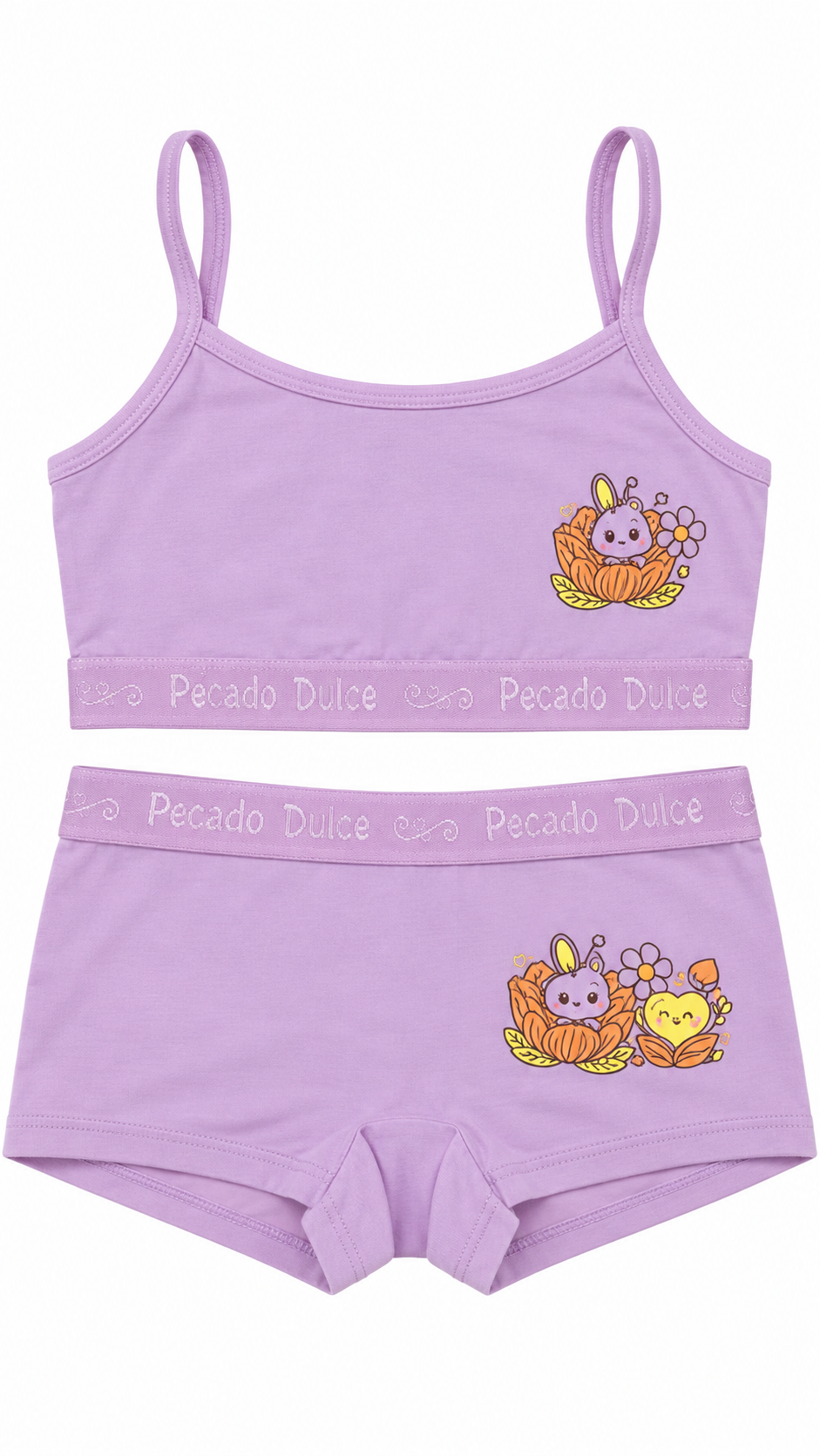 Conjunto Niña Pecado Dulce En Algodón Estampado