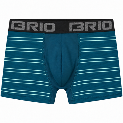 Bóxer Brio Hombre Rayas Corto En Microfibra