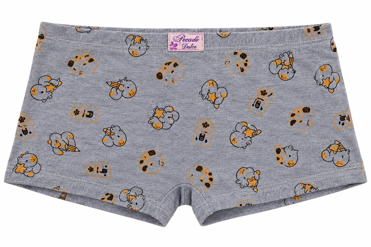 Bóxer Niña Pecado Dulce En Algodón Estampado