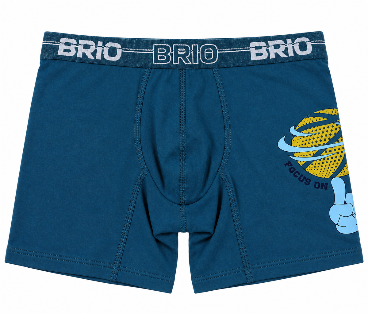 Bóxer Brio Niño Junior En Algodón Con Estampado En Pierna