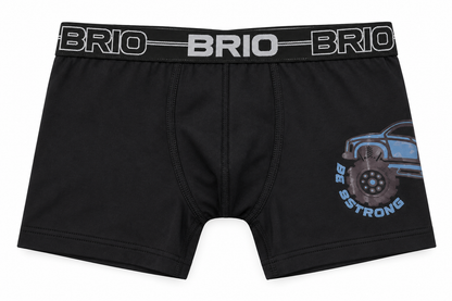 Bóxer Brio Niño En Microfibra Con Estampado En Pierna