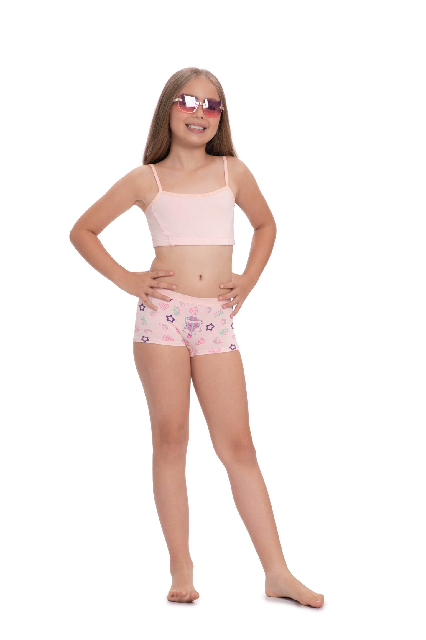 Trío Bóxer Niña  Pecado Dulce Estampado En Algodón