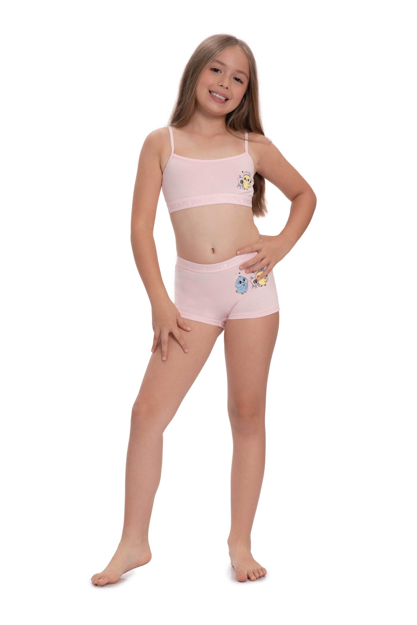 Conjunto Niña Pecado Dulce En Algodón Estampado