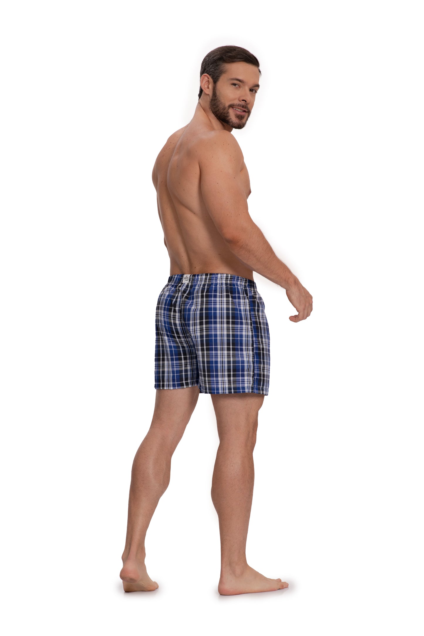 Pijamero Brio Hombre Cuadros Corto