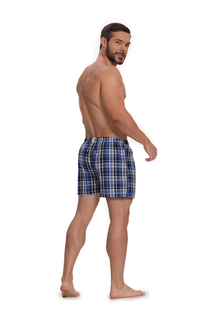 Pijamero Brio Hombre Cuadros Corto