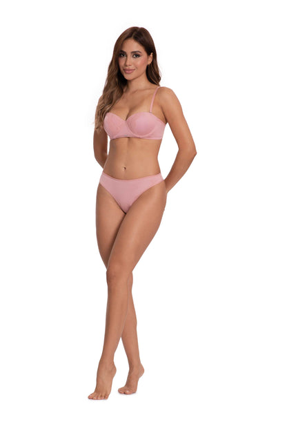 Brasier Strapless Dama Pecado Dulce En Microfibra Y Encaje