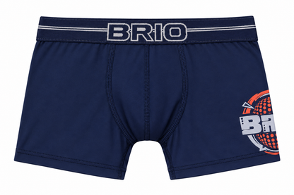 Bóxer Brio Niño Estampado Corto En Microfibra