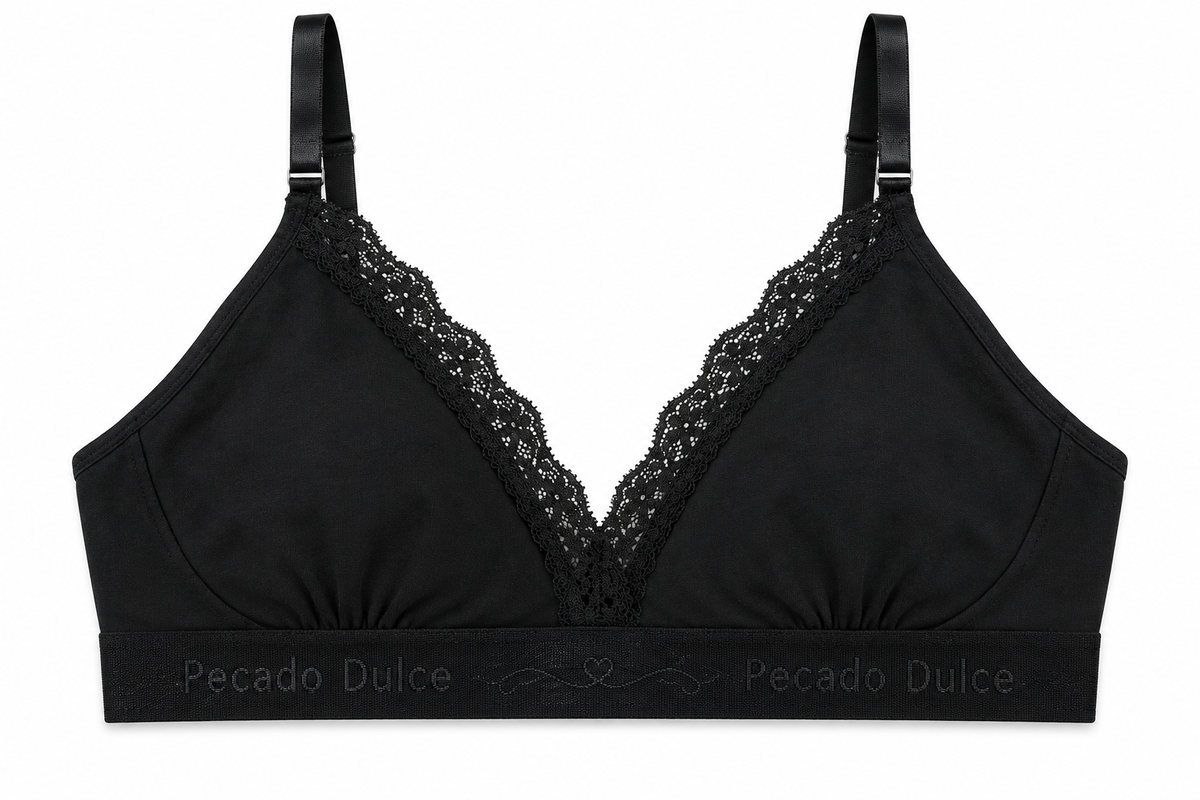 Top Materno Dama Pecado Dulce En Algodón Y Encaje
