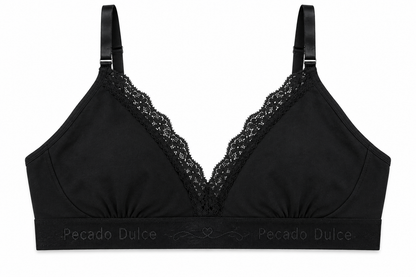 Top Materno Dama Pecado Dulce En Algodón Y Encaje