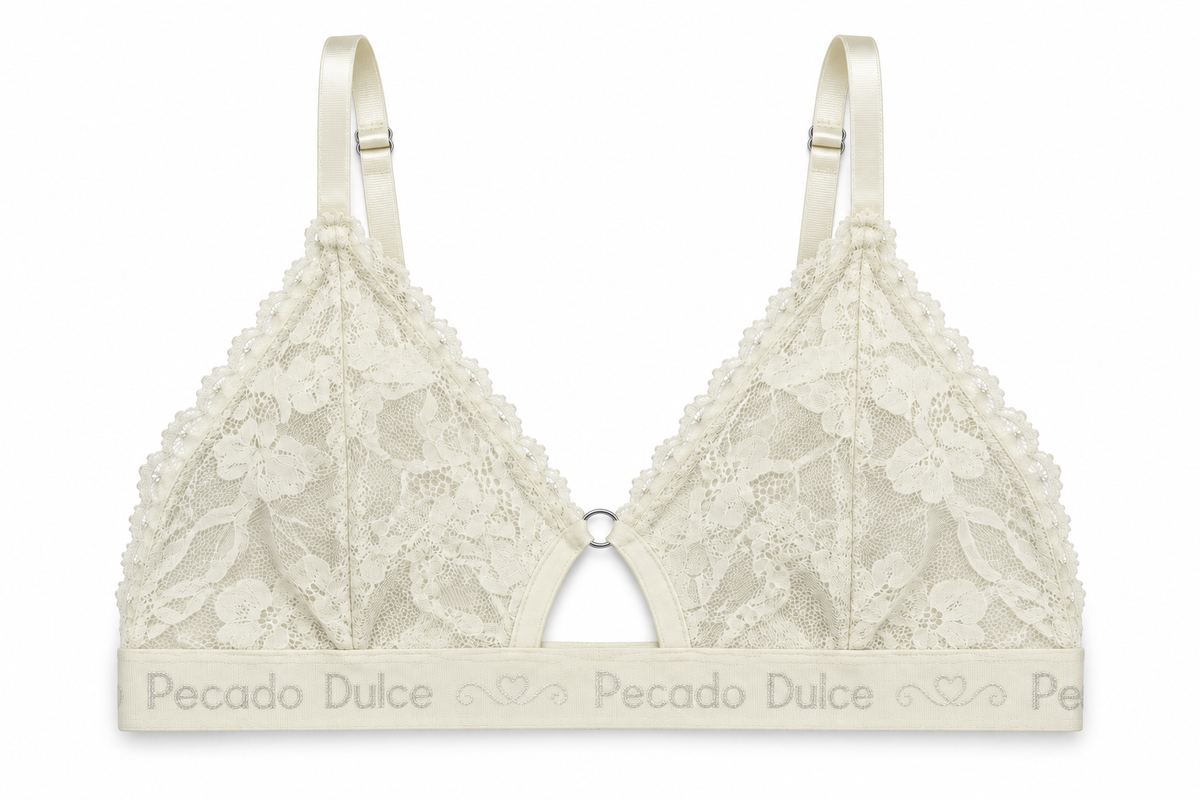 Top Dama Pecado Dulce En Microfibra Y Encaje