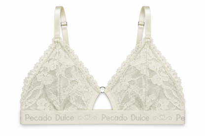 Top Dama Pecado Dulce En Microfibra Y Encaje