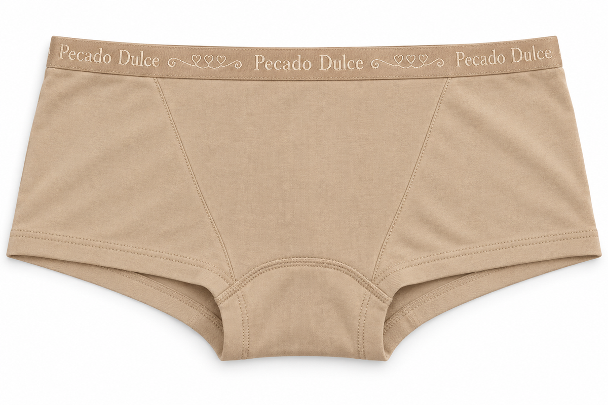 Bóxer Dama Pecado Dulce En Algodón Con Recogido