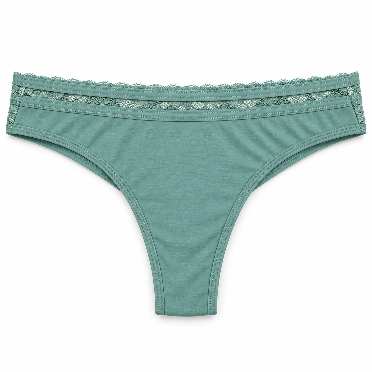 Panty Femenino de Corte Brasilero Dama Pecado Dulce Fondo Entero En Microfibra Y Encaje