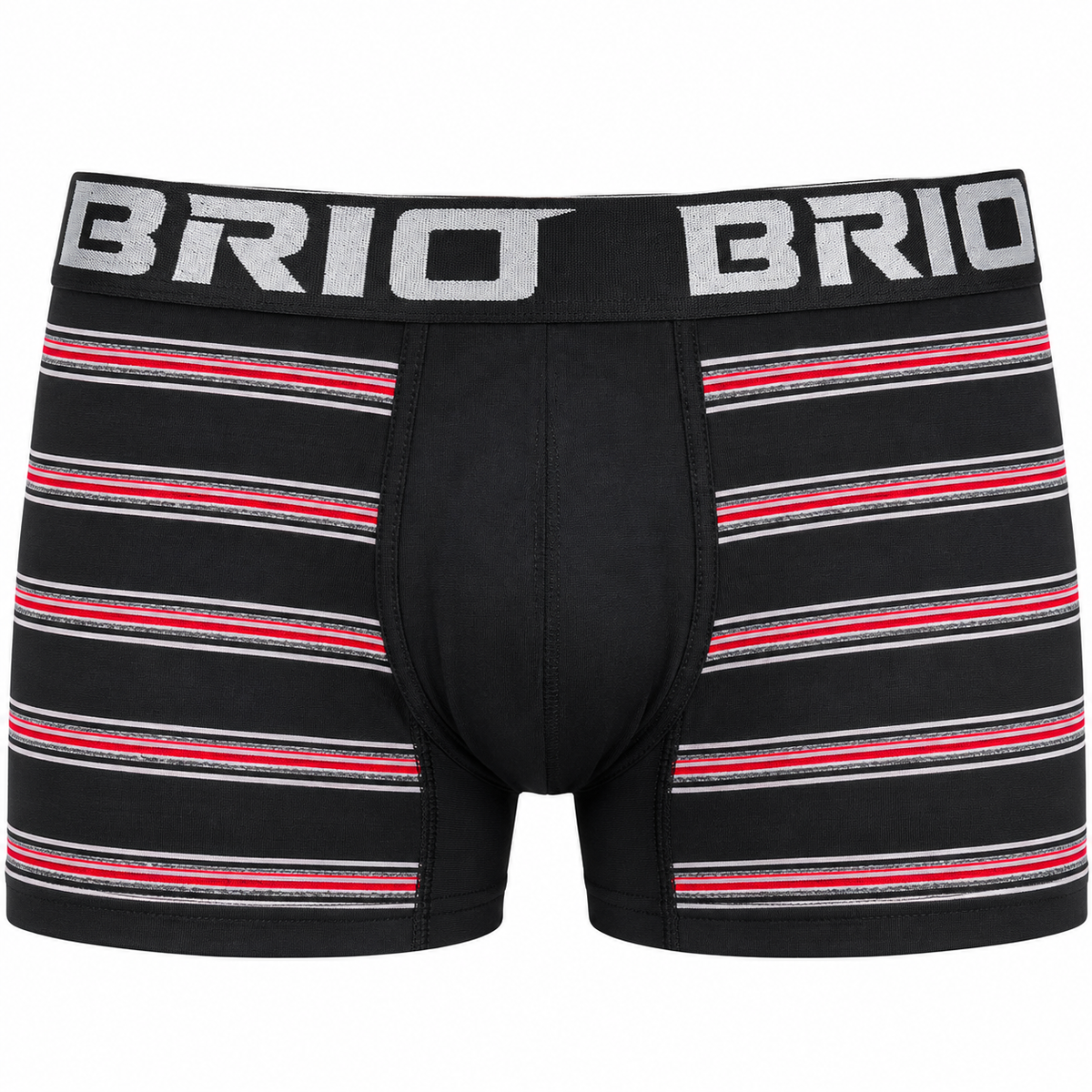 Bóxer Brio Hombre Rayas Corto En Microfibra