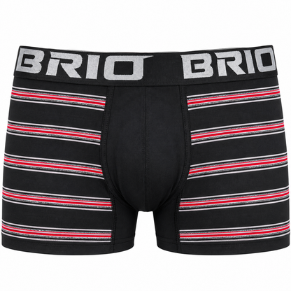 Bóxer Brio Hombre Rayas Corto En Microfibra
