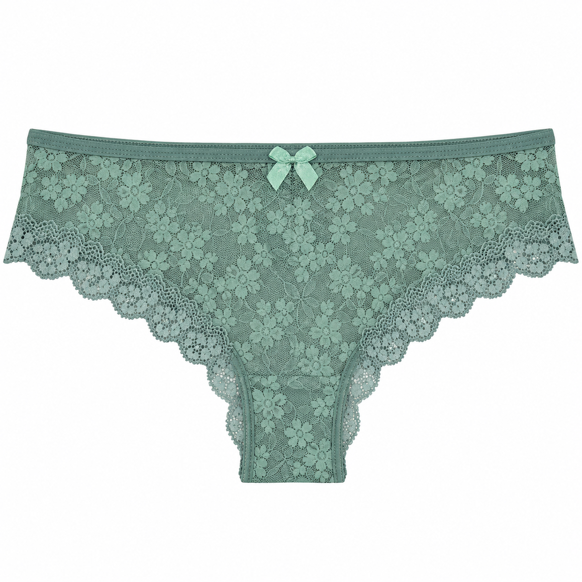 Panty Femenino de Corte Brasilero Dama Pecado Dulce Fondo Entero En Blonda