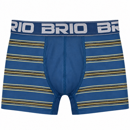 Bóxer Brio Hombre Rayas Corto En Microfibra