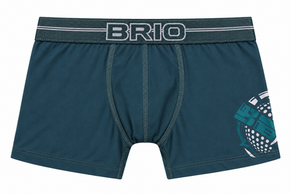 Bóxer Brio Niño Estampado Corto En Microfibra