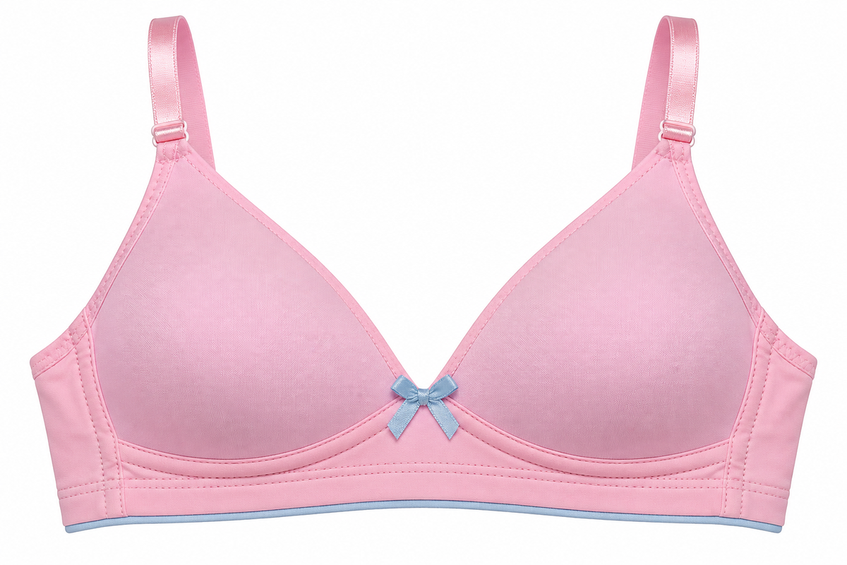 Brasier Niña Pecado Dulce En Microfibra Con Elástico Contraste