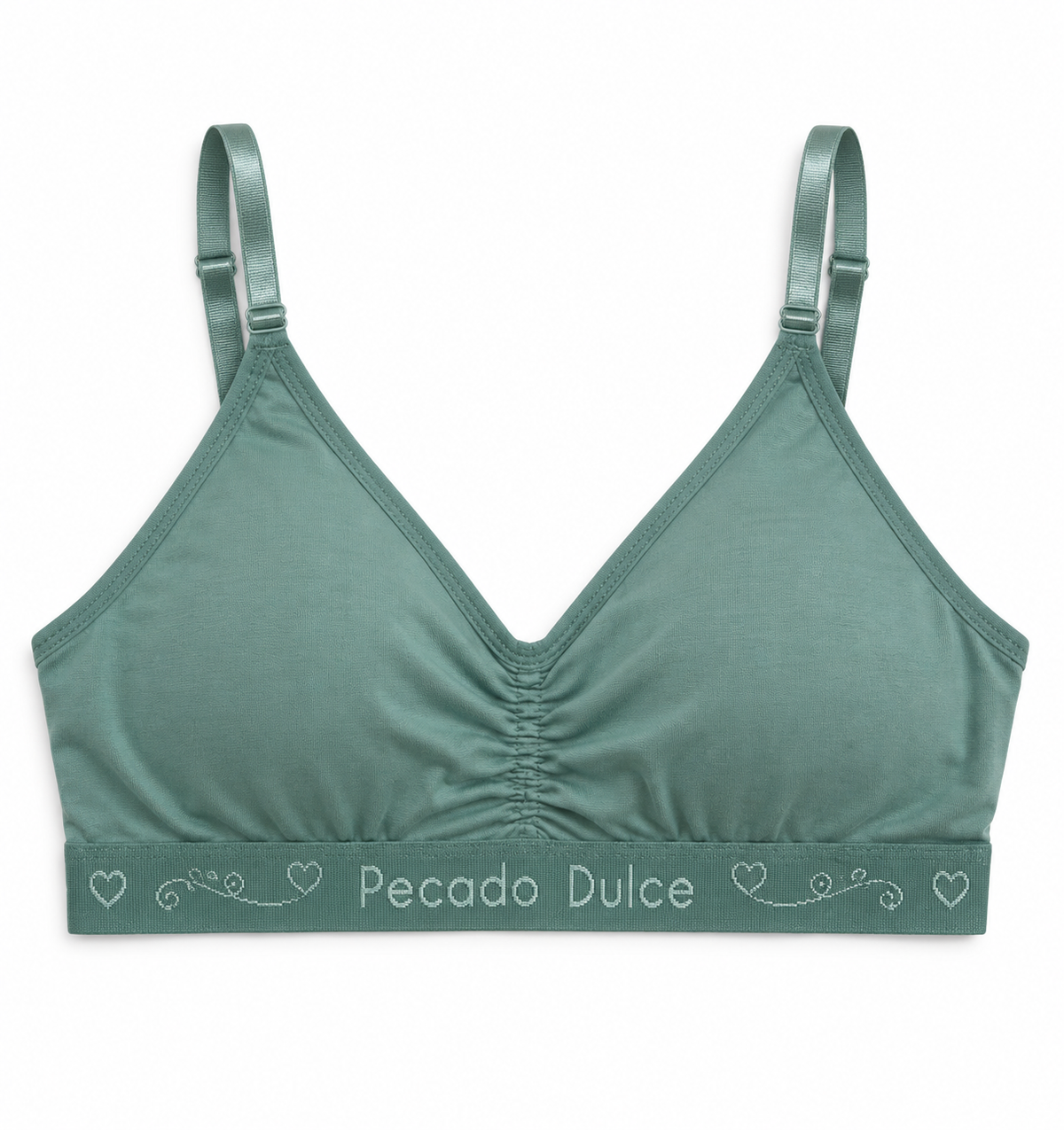 Top Dama Pecado Dulce Con Recogido Delantero En Algodón