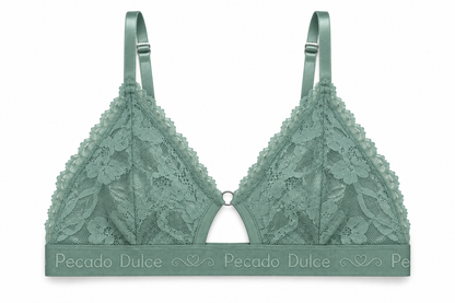 Top Dama Pecado Dulce En Microfibra Y Encaje