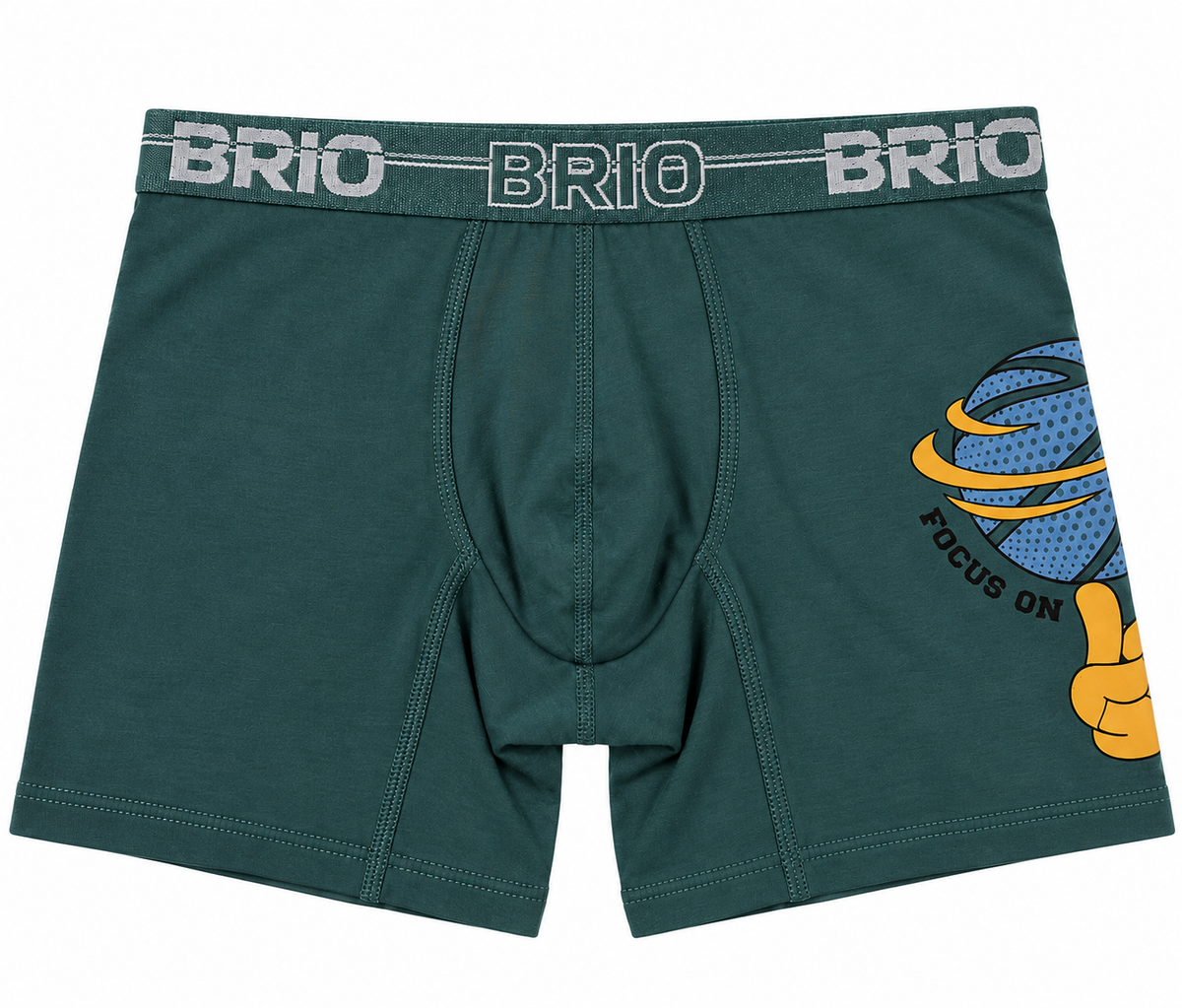 Bóxer Brio Niño Junior En Algodón Con Estampado En Pierna