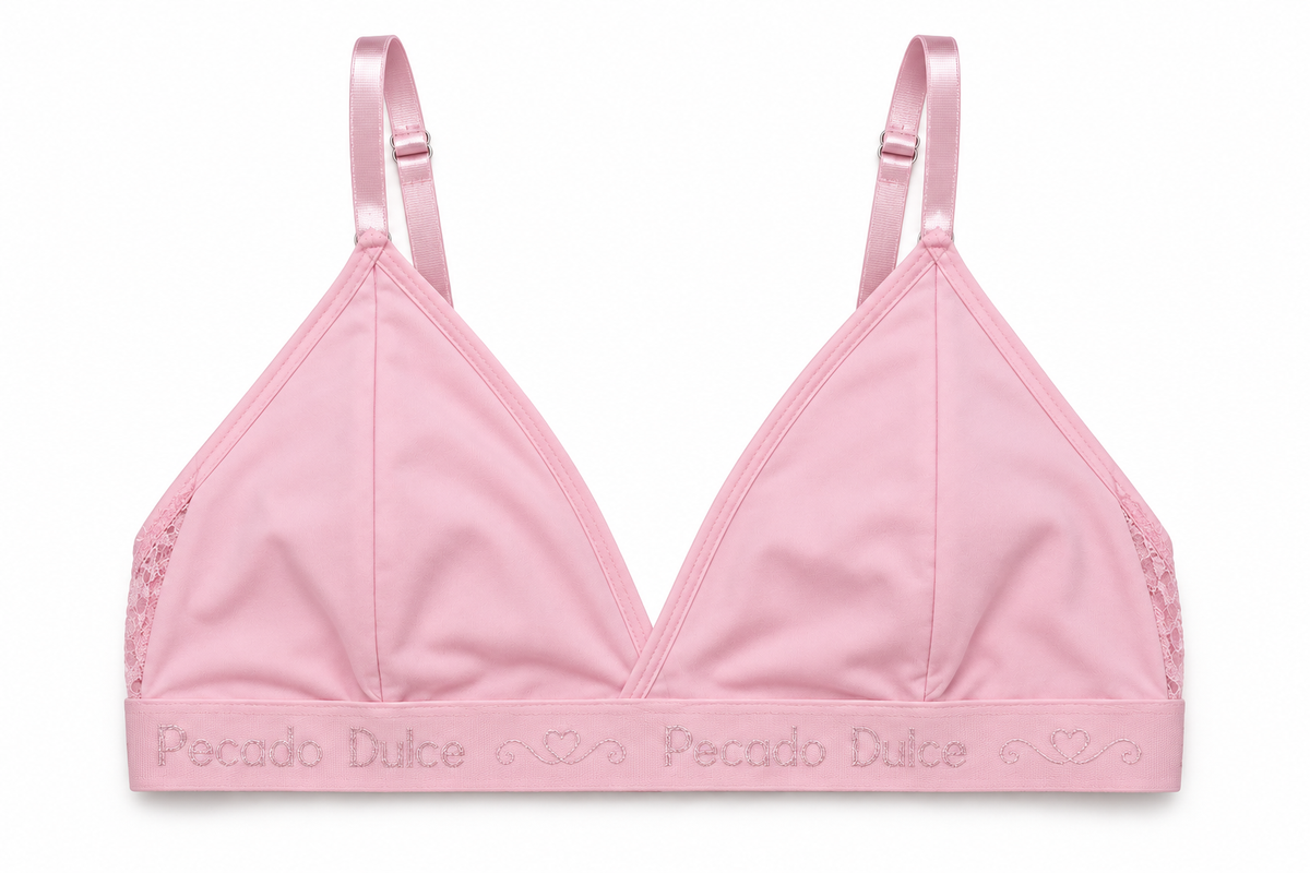 Top Dama Pecado Dulce En Microfibra Y Encaje