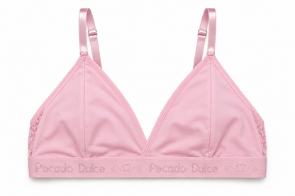 Top Dama Pecado Dulce En Microfibra Y Encaje