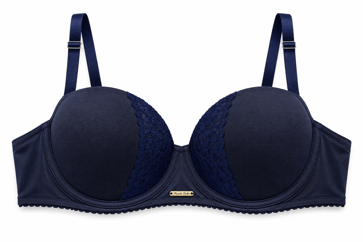 Brasier Strapless Dama Pecado Dulce En Microfibra Y Encaje
