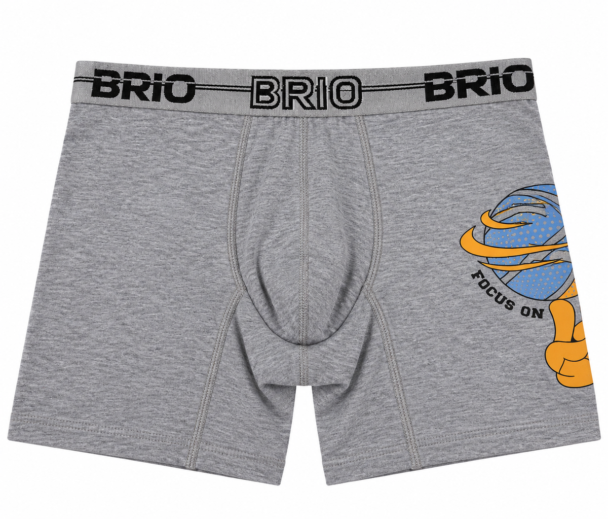 Bóxer Brio Niño Junior En Algodón Con Estampado En Pierna