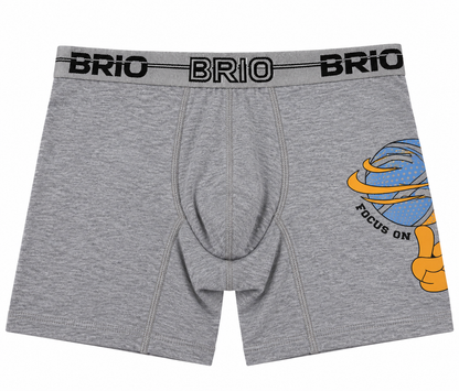 Bóxer Brio Niño Junior En Algodón Con Estampado En Pierna