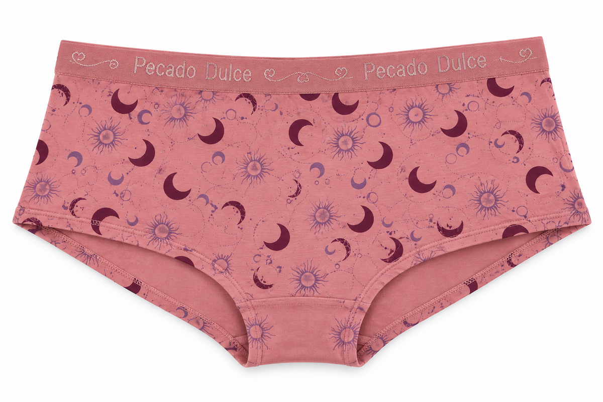 Cachetero Dama Pecado Dulce En Algodón Estampada