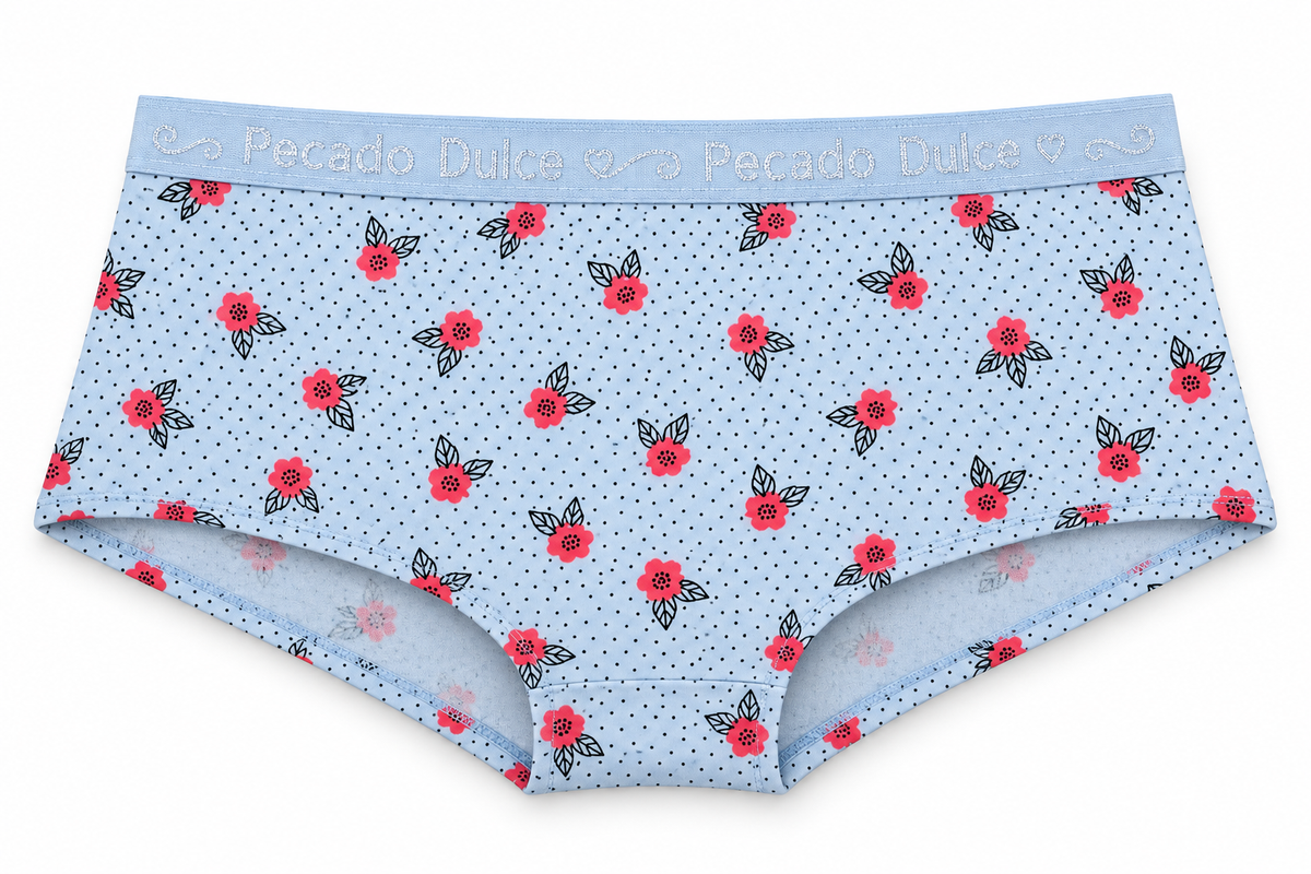 Cachetero Dama Pecado Dulce En Algodón Estampada