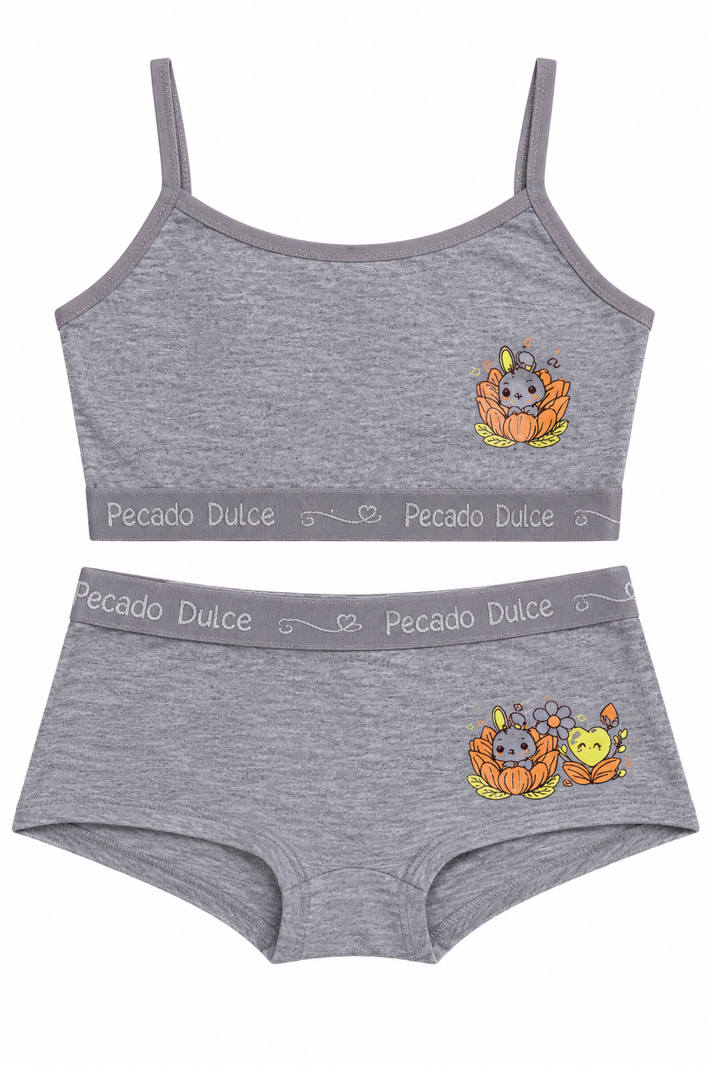 Conjunto Niña Pecado Dulce En Algodón Estampado