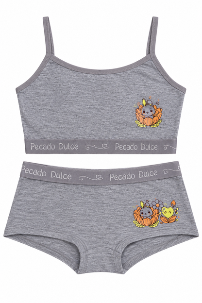 Conjunto Niña Pecado Dulce En Algodón Estampado